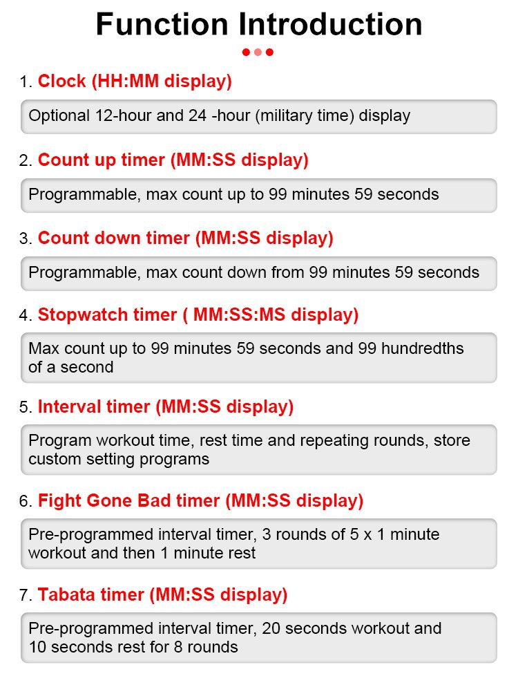 Interval Boxing Timer With Loud Buzzer Interval Boxing Timer With Loud Buzzer